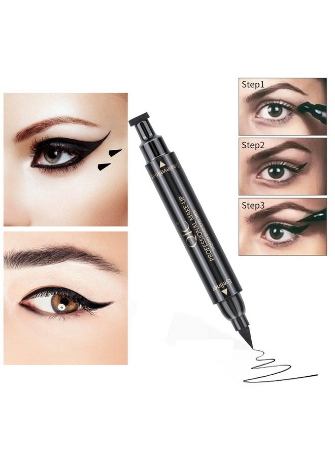 Winged Eyeliner Stamp Eyeliner Liquid Liner Black Eyeliner Waterproof Eyeliner Long Lasting Liquid Eyeliner & Smudgeproof Makeup Eyeliner