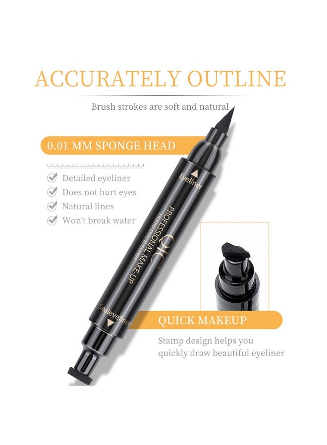 Winged Eyeliner Stamp Eyeliner Liquid Liner Black Eyeliner Waterproof Eyeliner Long Lasting Liquid Eyeliner & Smudgeproof Makeup Eyeliner