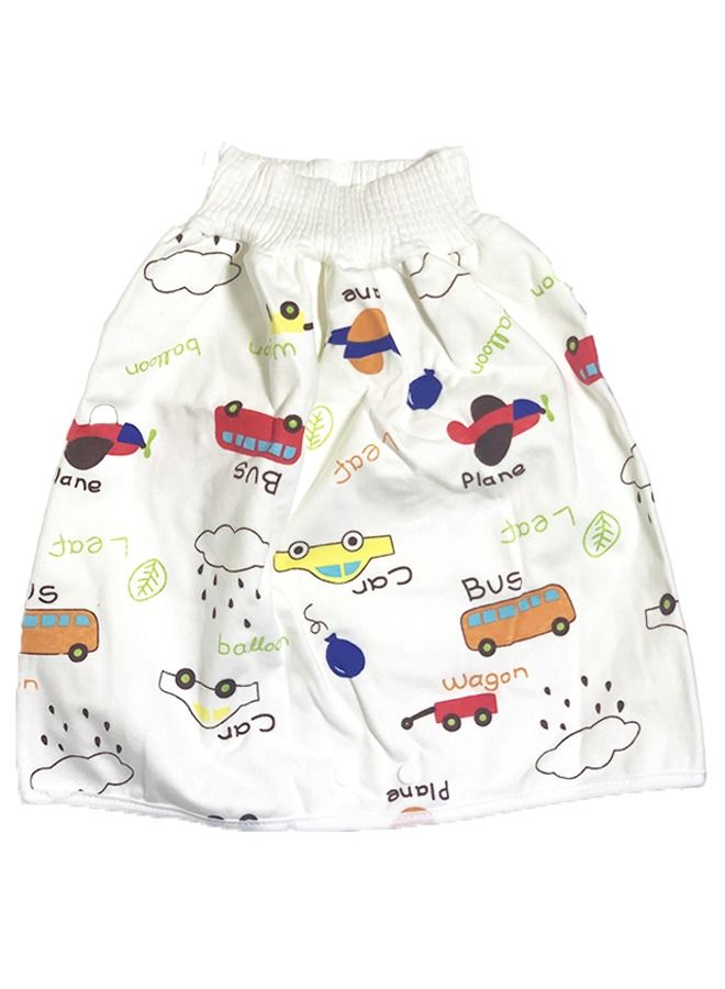 2 Pcs Toddler Training Waterproof Diaper Skirt For Baby Multicolour