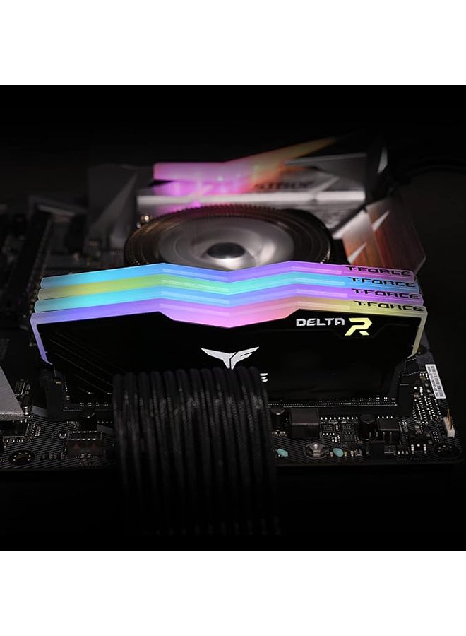 16GB (2X8GB) 3600MHz DDR4 DESKTOP RGB GAMING RAM - BLACK