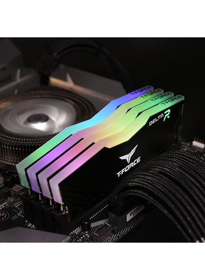 16GB (2X8GB) 3600MHz DDR4 DESKTOP RGB GAMING RAM - BLACK