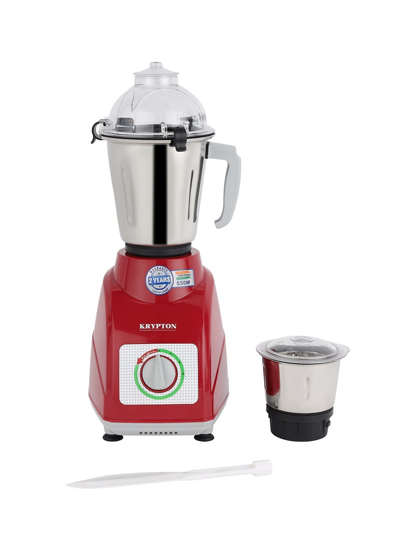 2-In-1 Powerful Mixer Grinder 1.5 L 550 W KNB5311N White/Red/Silver