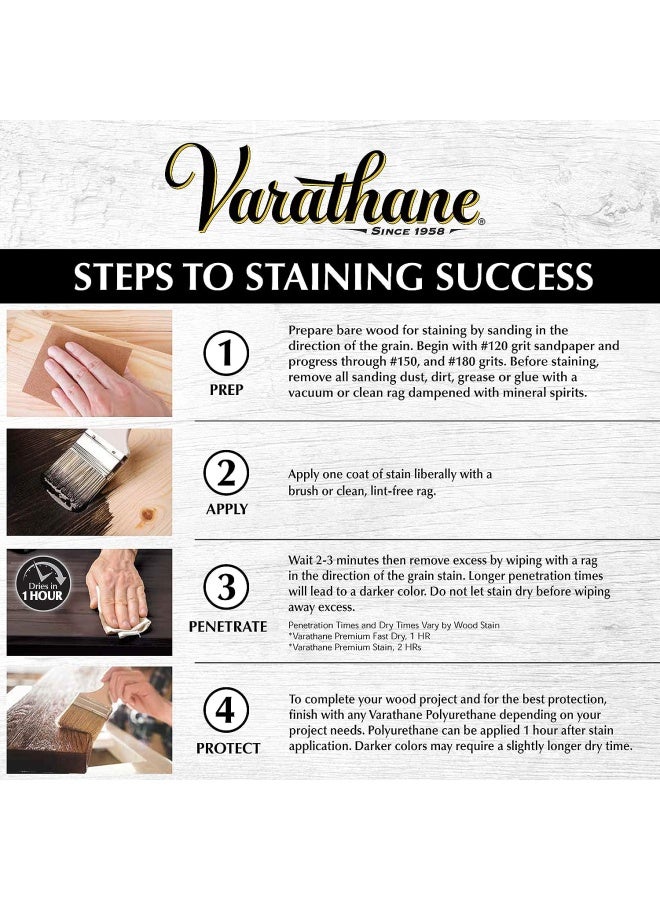 Varathane® Premium Fast Dry Wood Stain 262029 Kona
