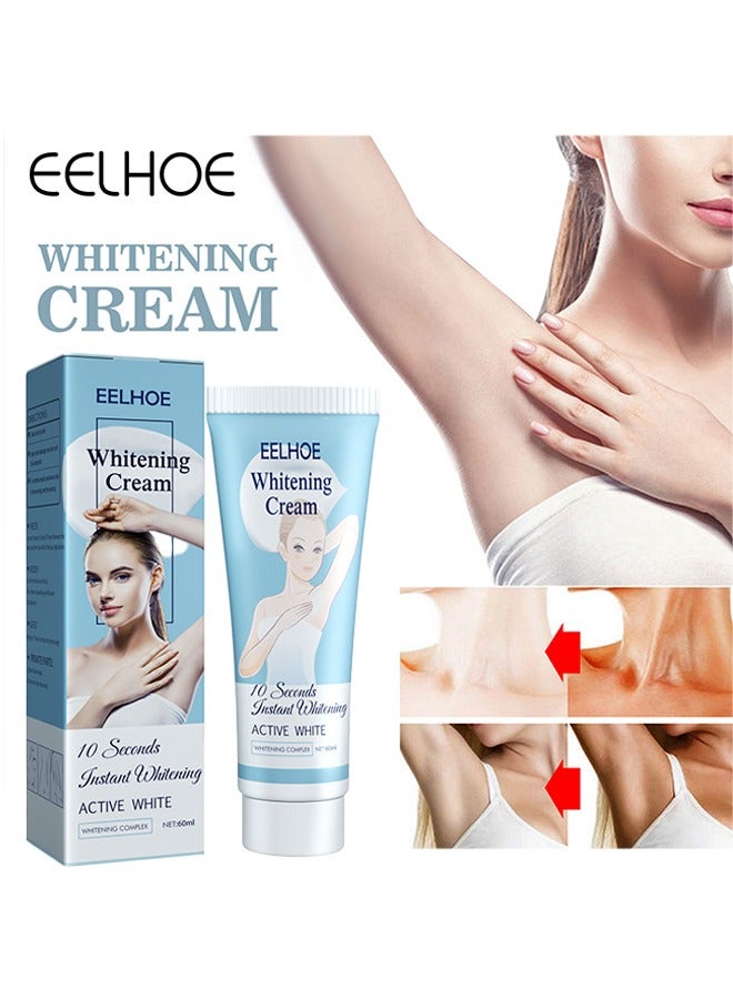 Whitening Cream,Can Moisturizes For Armpit, Underarm ，Neck, Knees，Remove Melanin From The Skin And Create Smoother Skin，Suitable For All Skin 60ml