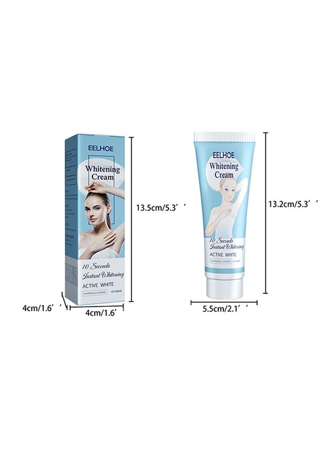 Whitening Cream,Can Moisturizes For Armpit, Underarm ，Neck, Knees，Remove Melanin From The Skin And Create Smoother Skin，Suitable For All Skin 60ml