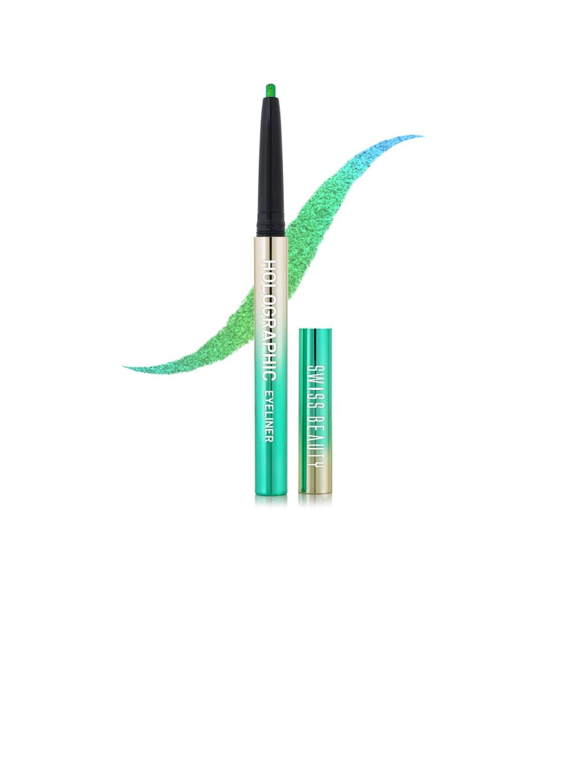 Swiss Beauty Holographic Shimmery Eyeliner  Waterproof Smudge proof Long lasting eyeliner with easy application  Shade  Coloured Earth  0.2g