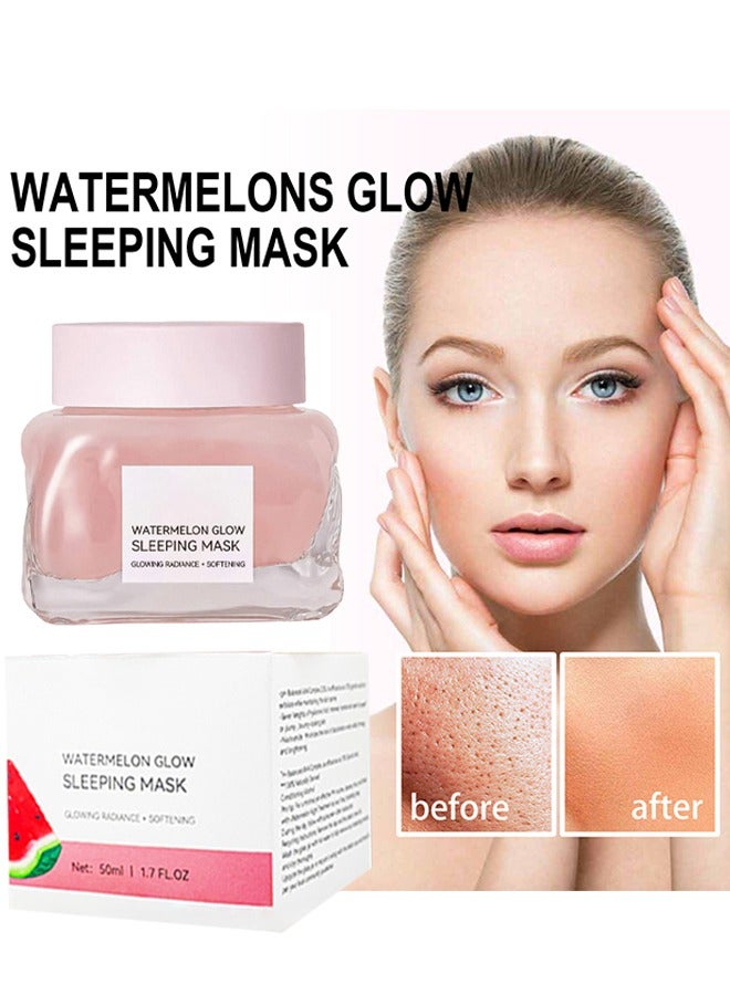 Watermelon Glow Sleeping Mask - Hydrating And Brightening Watermelon Sleeping Mask 50ML