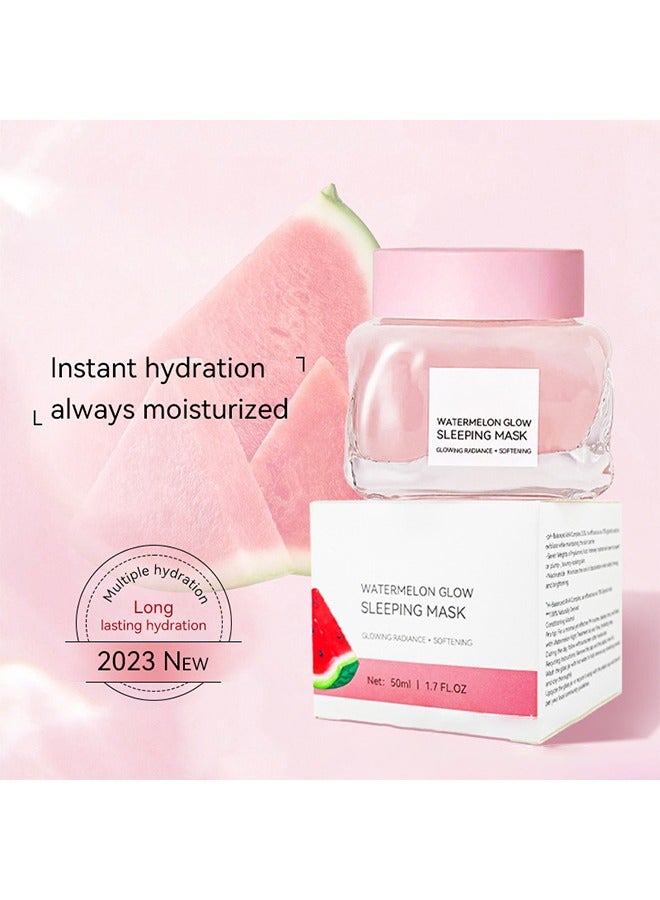 Watermelon Glow Sleeping Mask - Hydrating And Brightening Watermelon Sleeping Mask 50ML