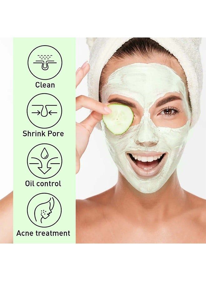 Mugworts Ance Clay Stick-Mugwort Anti Pores And Acne Clay Mask, Cleansing Mask Mud Mask For Men And Women, Moisturizing Oil Control Shrink Remove Blackheads, Shrink Pores, Improve Skin Tone