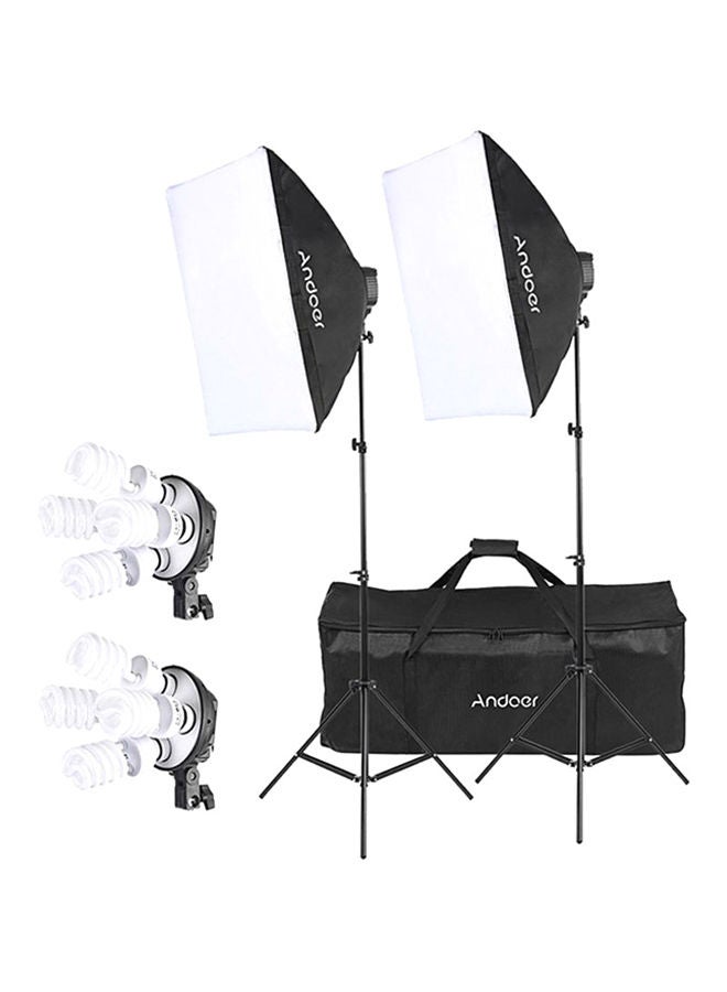 Studio Photo Lighting Kit Black/White