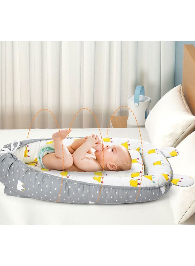 Breathable Cotton Portable Hypoallergenic Baby Nest Lounger For Bedroom Travel Camping