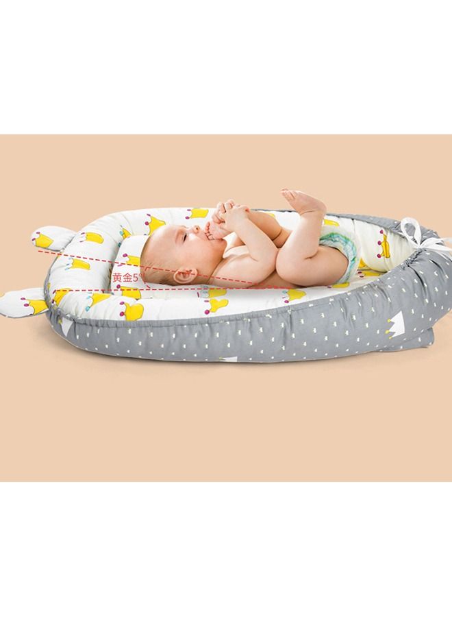 Breathable Cotton Portable Hypoallergenic Baby Nest Lounger For Bedroom Travel Camping