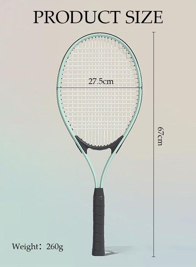 Tennis Rackets for Adults,27 Inch Super Lightweight Tennis Racquets for Student Training Tennis and Beginners,1 Player Tennis Racket with 1 balls,1 Water Injection Base