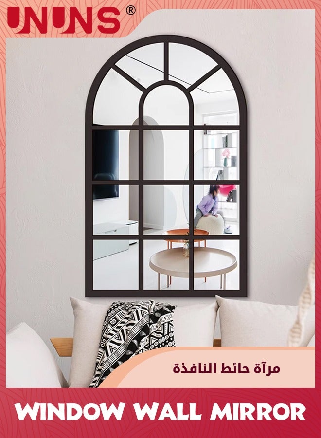 Wall Mirror Window Decor,Mirrors Arched Farmhouse For Living Room Bedroom Entryway Bathroom Vanity