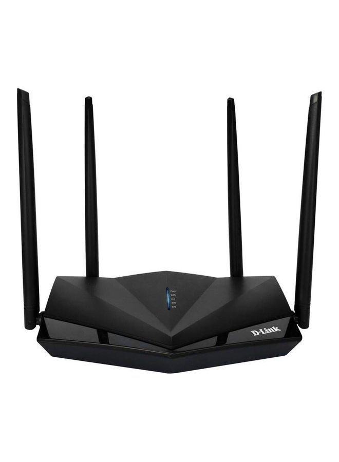 Wireless Router  Parental Controls and Speedtest Black