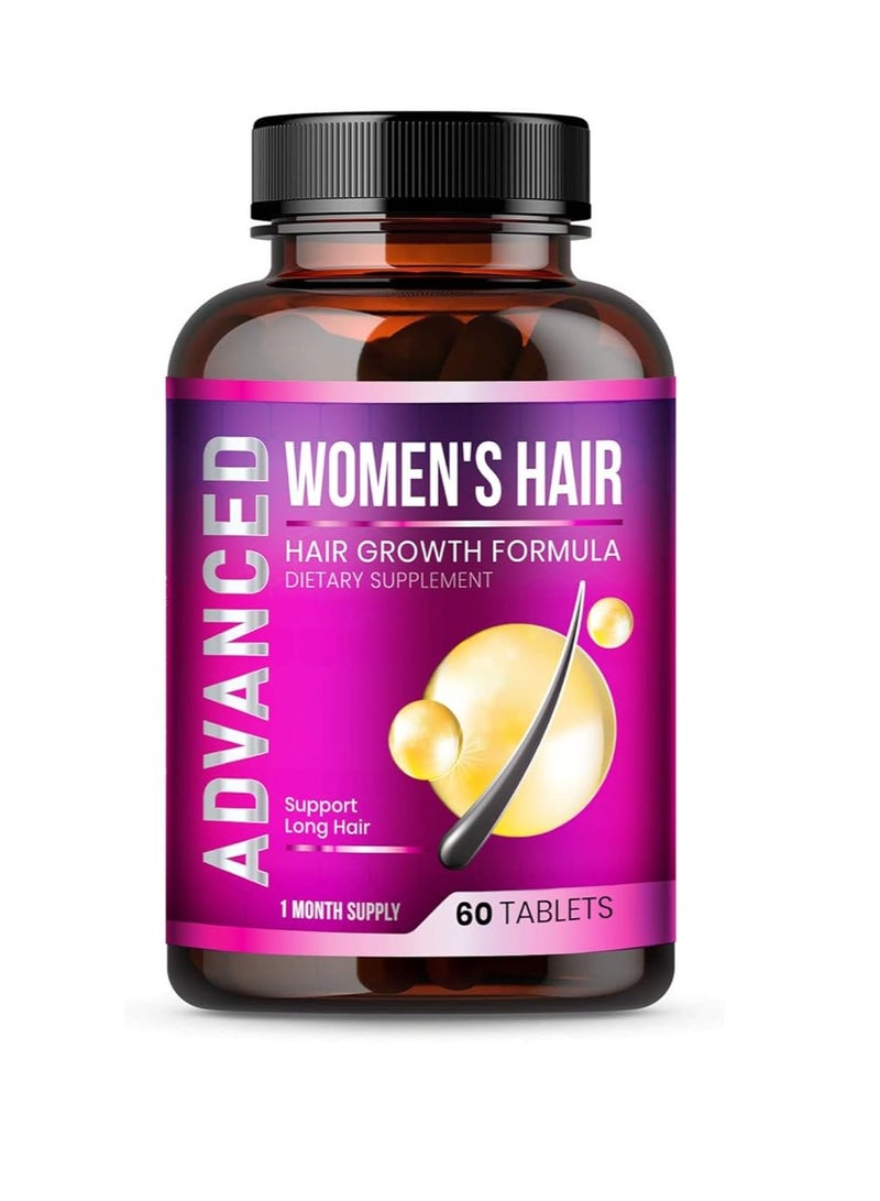 Advanced Women's Hair Growth Dietary Supplement 60 Tablets