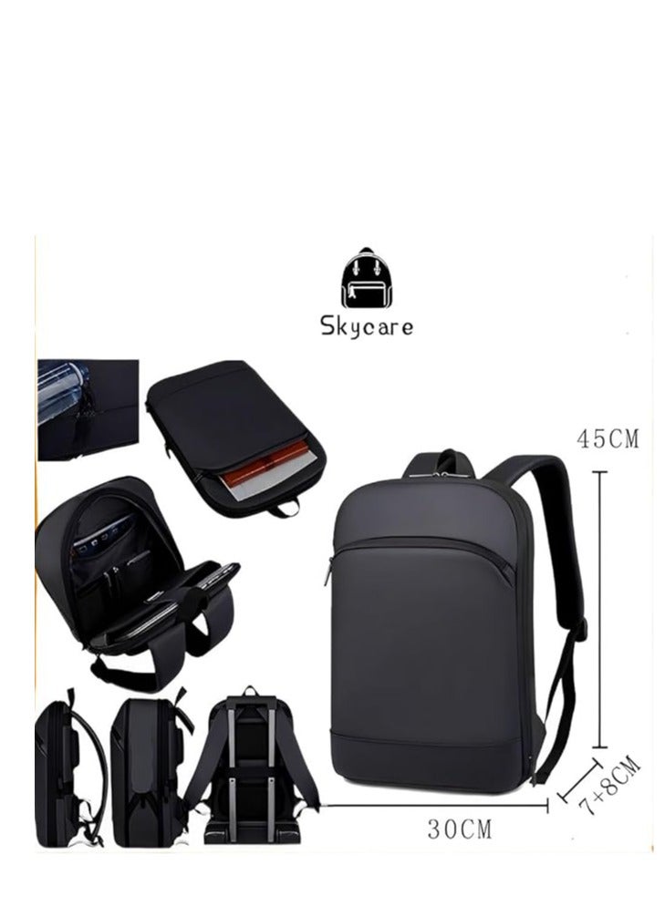 Skycare Business Travel Waterproof Backpack, Multi-functional Large Capacity Expandable Computer Bag for Handheld or Shoulder Carry