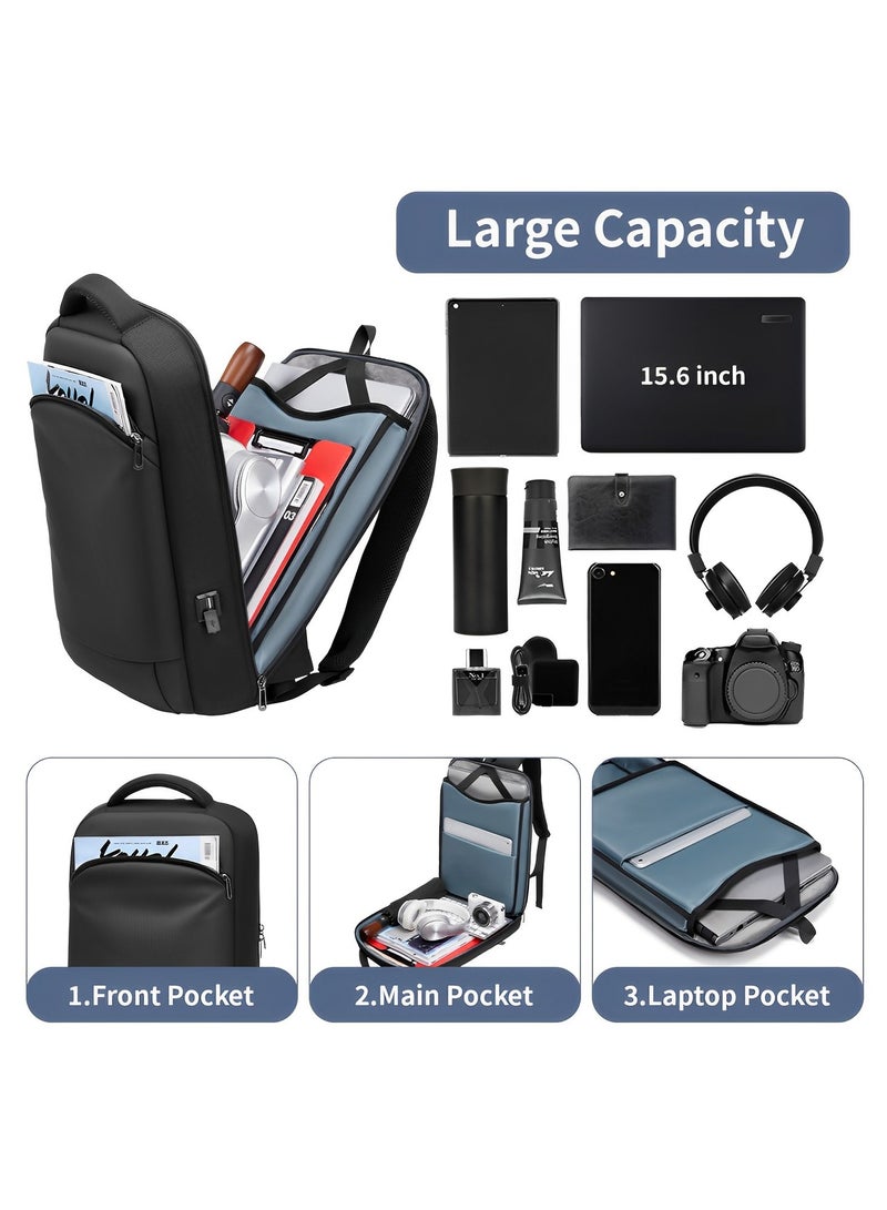 Skycare Business Travel Waterproof Backpack, Multi-functional Large Capacity Expandable Computer Bag for Handheld or Shoulder Carry