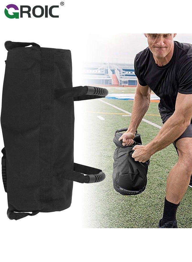 Sandbags for Working Out - Workout Sandbag with 6 Handle for Weightlifting, Heavy-Duty Versatile & Durable Sand Bags for Weight Training Combat Conditioning, Strength Fitness, Workout, 8-40 lbs