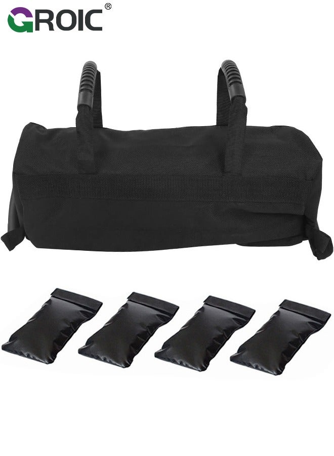 Sandbags for Working Out - Workout Sandbag with 6 Handle for Weightlifting, Heavy-Duty Versatile & Durable Sand Bags for Weight Training Combat Conditioning, Strength Fitness, Workout, 8-40 lbs