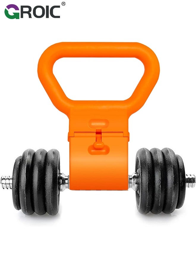 Kettlebell Grip, Convert Dumbbells to Kettlebells, Adjustable Kettlebell, Outdoor Strength Training Gym Kettlebell Grips, Dumbbell Grip Handle for Versatile Workouts, 50lb Capacity