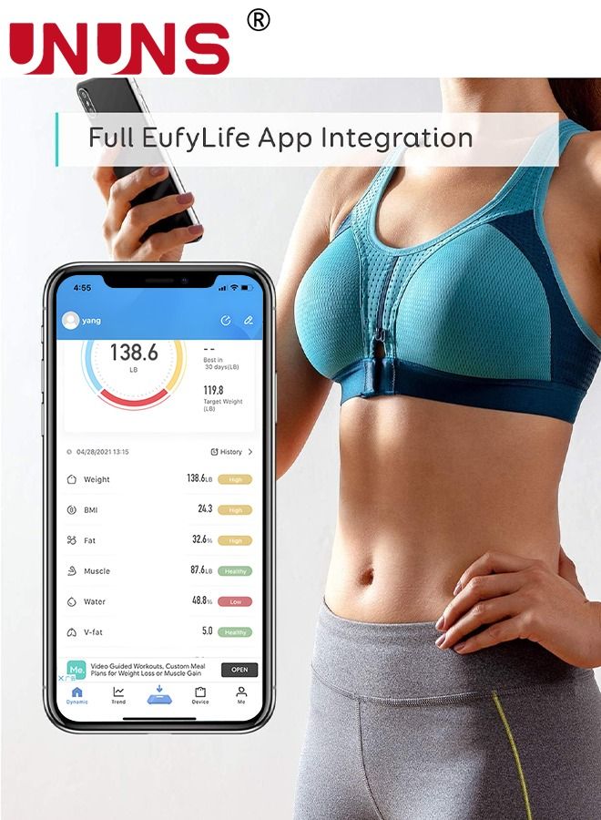 Electronic Weight Scale,Bluetooth Smart Body Fat Body Composition Scales,Solar power supply And Usb Charging,Body Composition Monitors With Smartphone App For Family