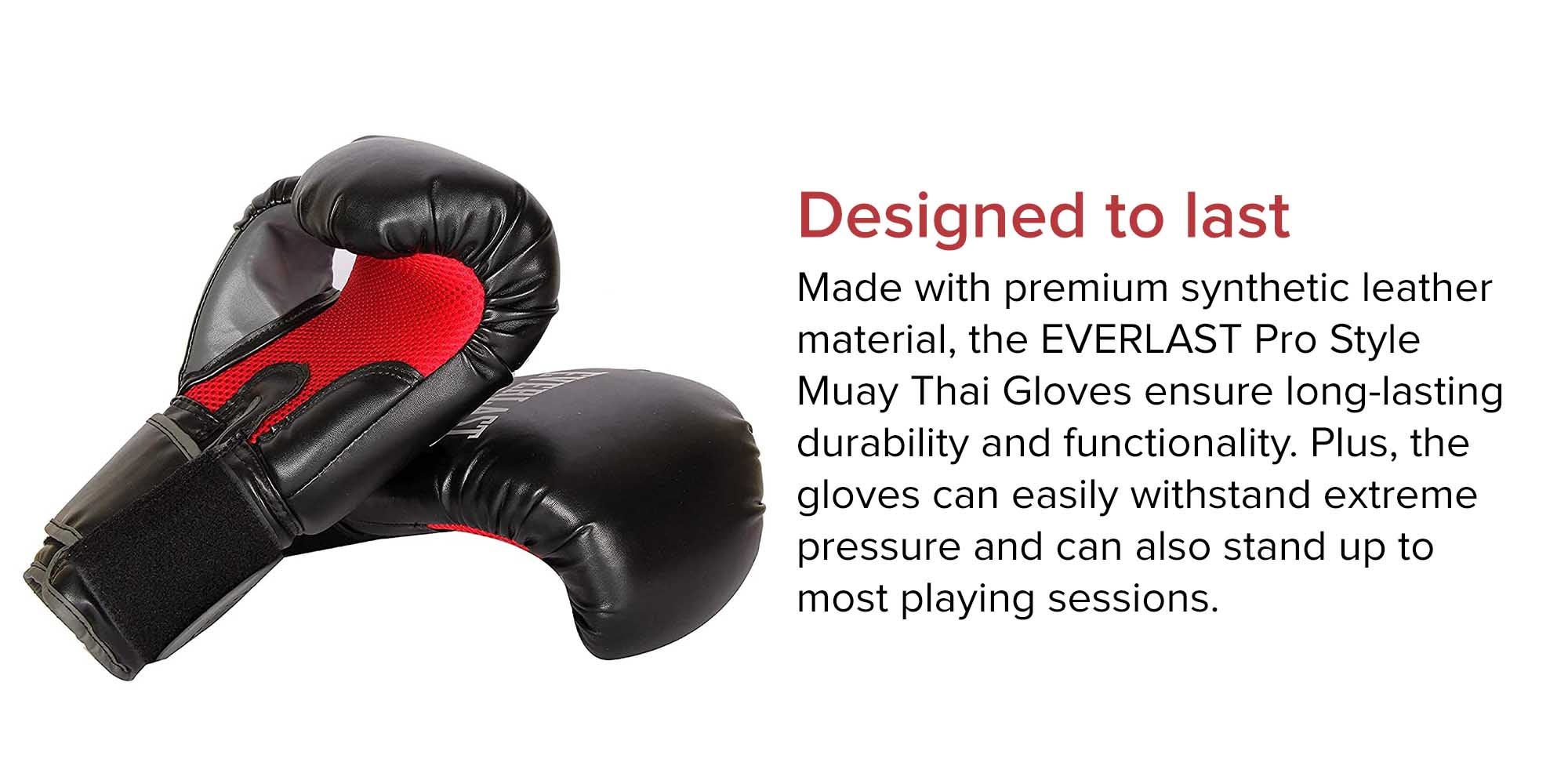 Muay Thai Pro Boxing Gloves 12x17x31cm