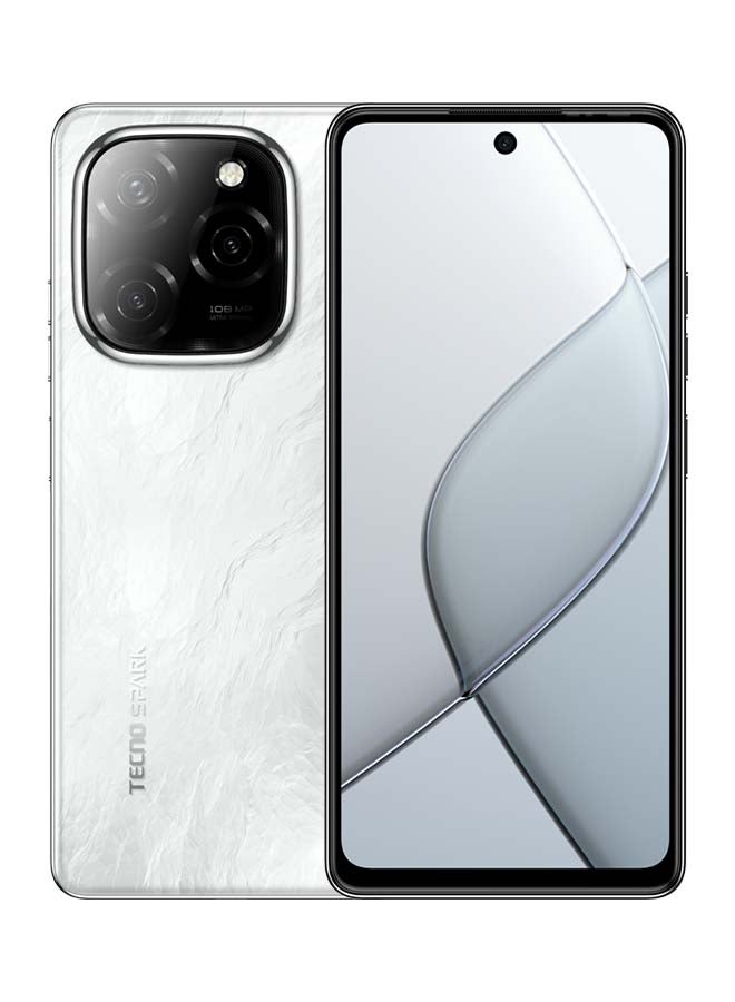 Spark 20 Pro 5G Dual SIM Glossy White 8GB RAM 256GB - Middle East Version