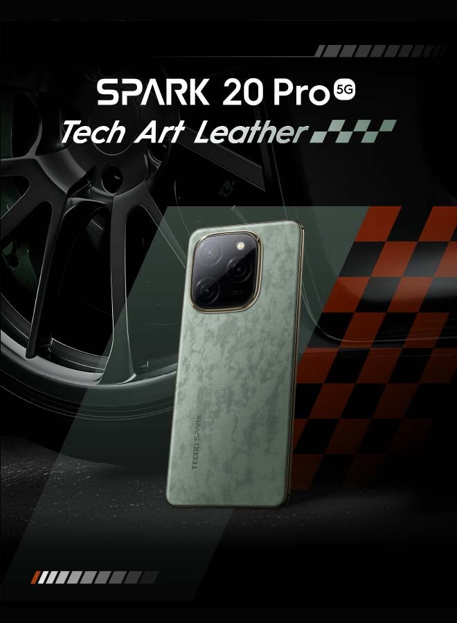 Spark 20 Pro 5G Dual SIM Glossy White 8GB RAM 256GB - Middle East Version