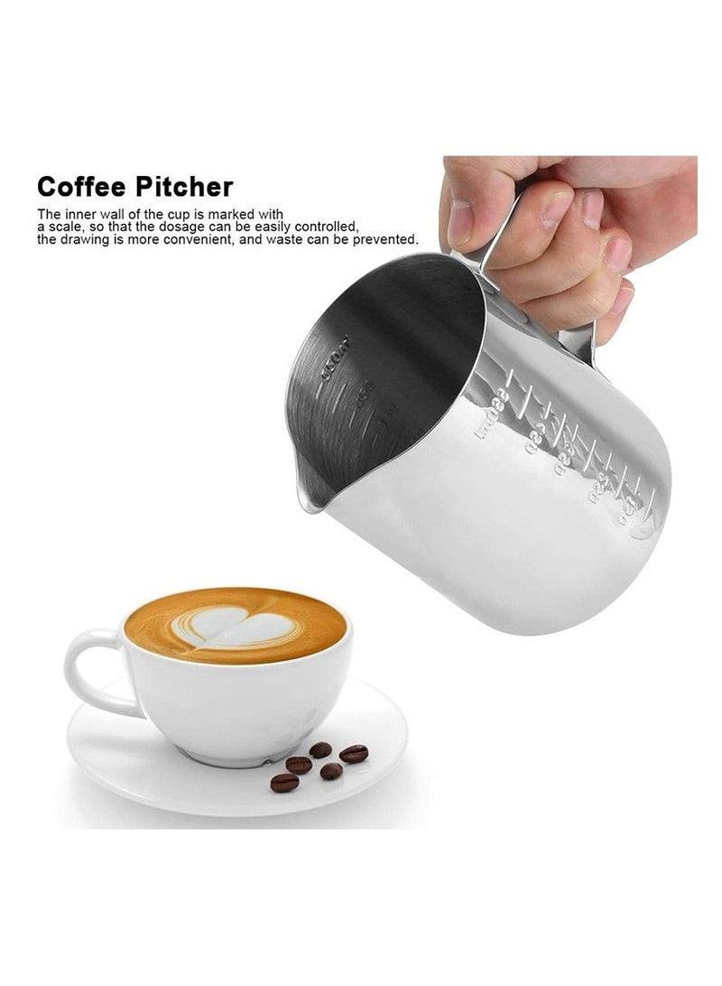 Stainless steel press hammer latte art cup cloth powder wooden handle press hammer coffee machine handle cloth powder maker coffee utensils set