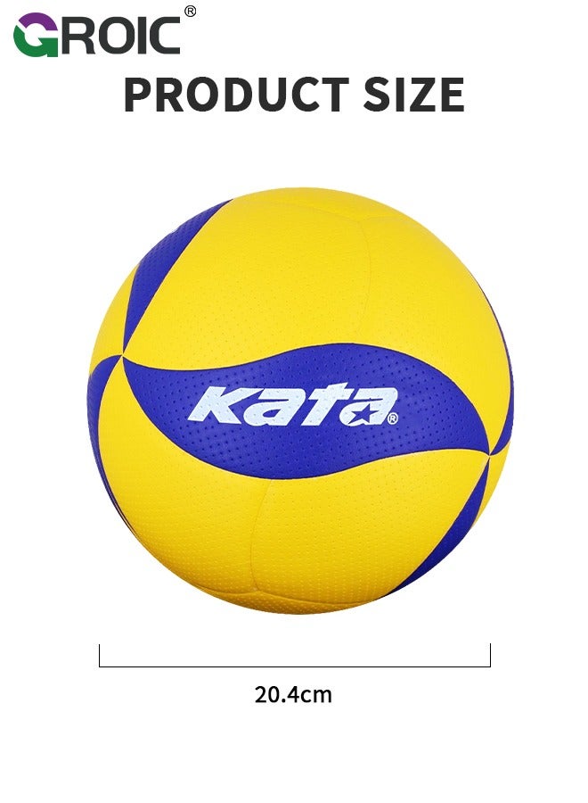 Volleyball Official Size 5, Volleyball Kit, Volleyballs, Soft Volleyball Beach Volleyball Pool Volleyball for Indoor Outdoor Beach, Training Equipment Volleyball Training, Competition, Gym