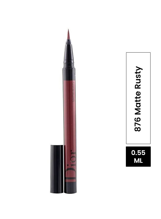 Diorshow On Stage Liner Waterproof Eye Liner 876 Matte Rusty
