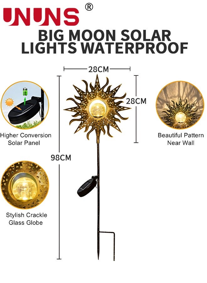 Led Solar Light,Outdoor Solar Lanterns,Solar Garden Lights,Patio Decor Metal Yard Art Garden Accessories,Outdoor Decorations For Porch,Yard,Lawn,Patio,Courtyard