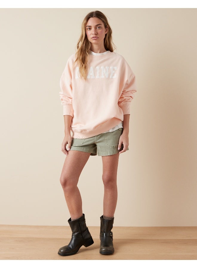 AE Oversized Maine Graphic Sweatshirt