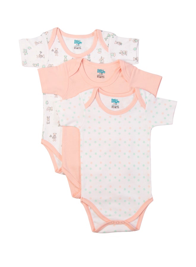 Printed Romper - Pack Of 3, Multi Color