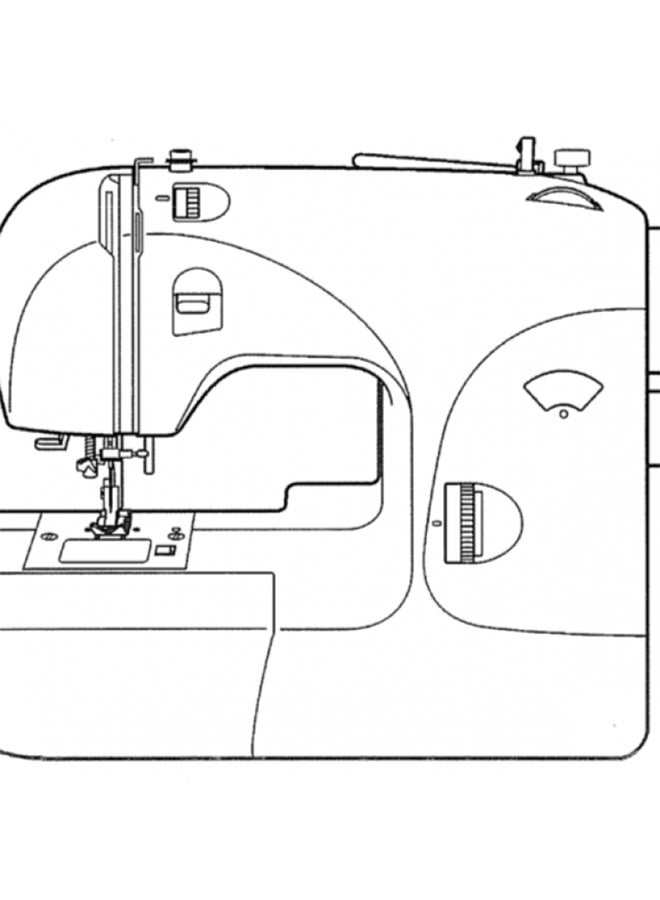 Automatic Sewing Machine 3210 White/Red