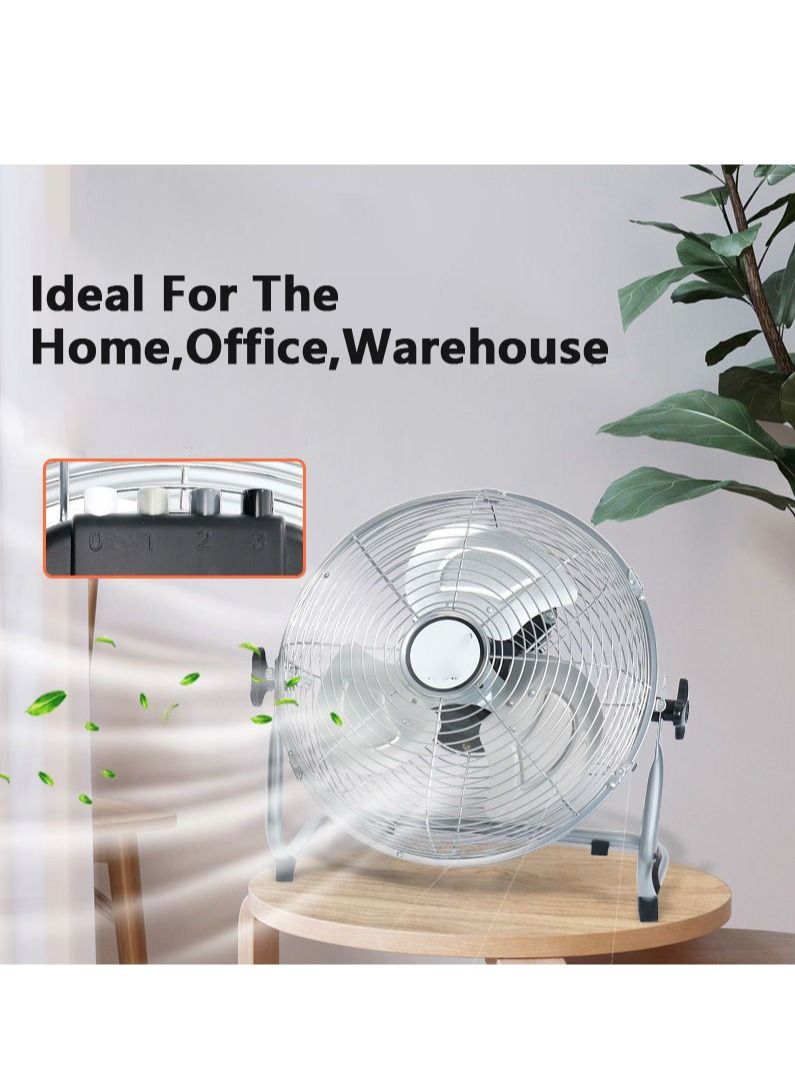 Metal floor fan 16 Inch High Velocity Cooling Fan3 Speed High Speed Blades For Home Office Shop