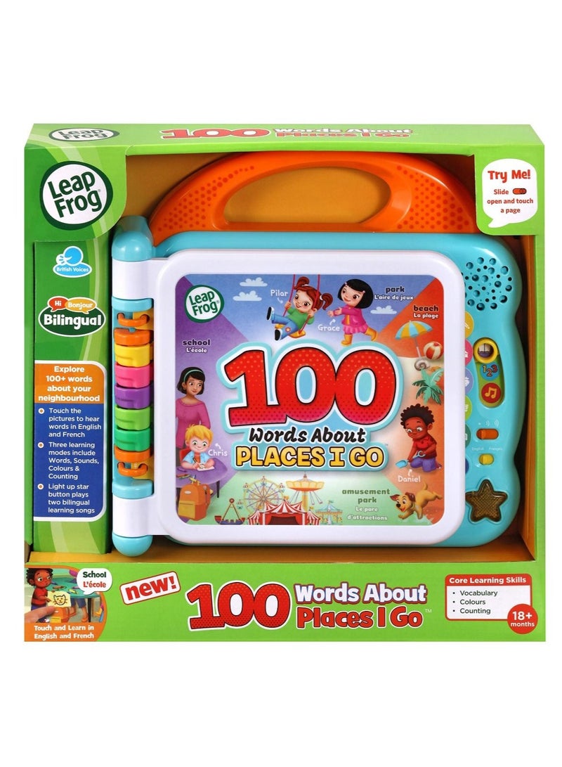 LeapFrog 100 Words About Places I Go Educational Toys For Kids ( English and French)