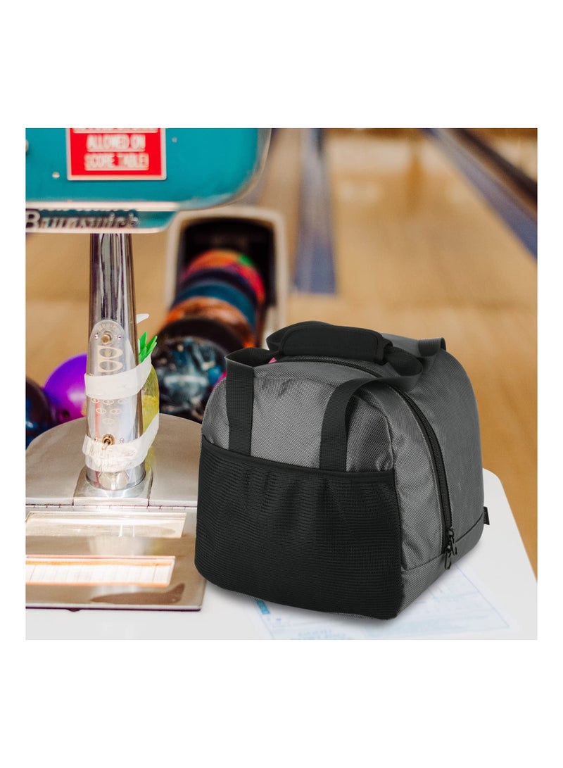 Bowling Ball Tote Bowling Bag with Padded Ball Holder with Large Accessory Pocket Fits as Add One Bowling Ball Bag to Roller Bag Fits Also as Single Pair of Bowling Shoes