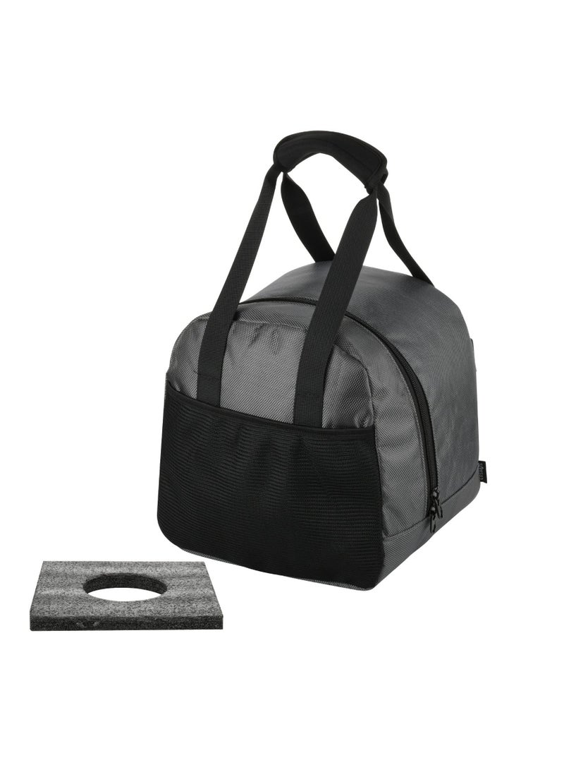 Bowling Ball Tote Bowling Bag with Padded Ball Holder with Large Accessory Pocket Fits as Add One Bowling Ball Bag to Roller Bag Fits Also as Single Pair of Bowling Shoes