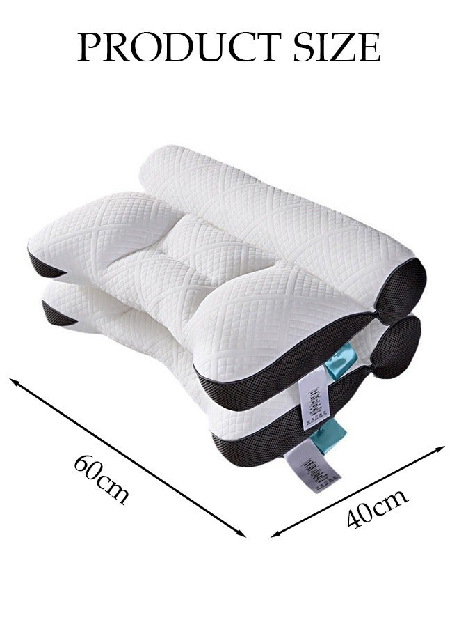 1PCS Comfort Ergonomic Pillow for Pain Relief Bed Pillow for Sleeping, Ergonomic Orthopedic Cervical for Neck and Shoulder Pain, Side Back Stomach Sleeper