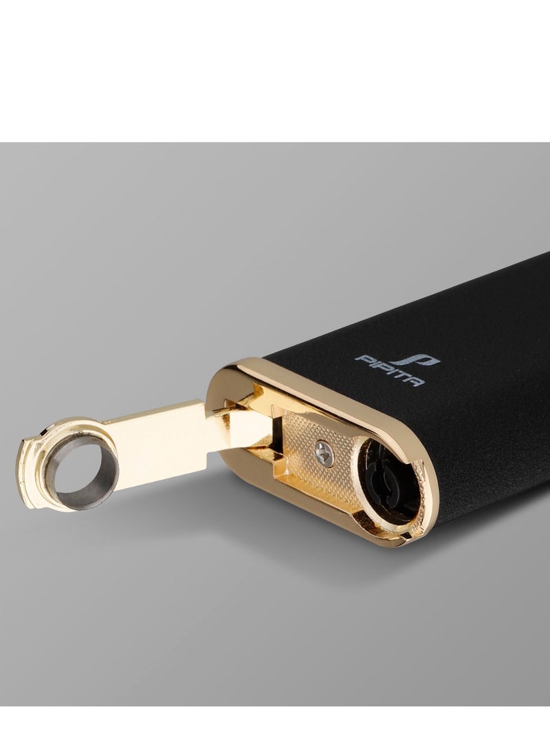 2pcs Torch Lighter Windproof  Jet Blue Flame Lighter , Adjustable Flame and Refillable Metal Lighter