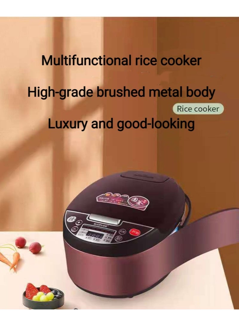 SILVER CREST Rice cooker with steamer, non-stick convenience pot and keep warm function for perfect meals, detachable power cord, easy and efficient cooking, steaming and keeping warm 5L 900W