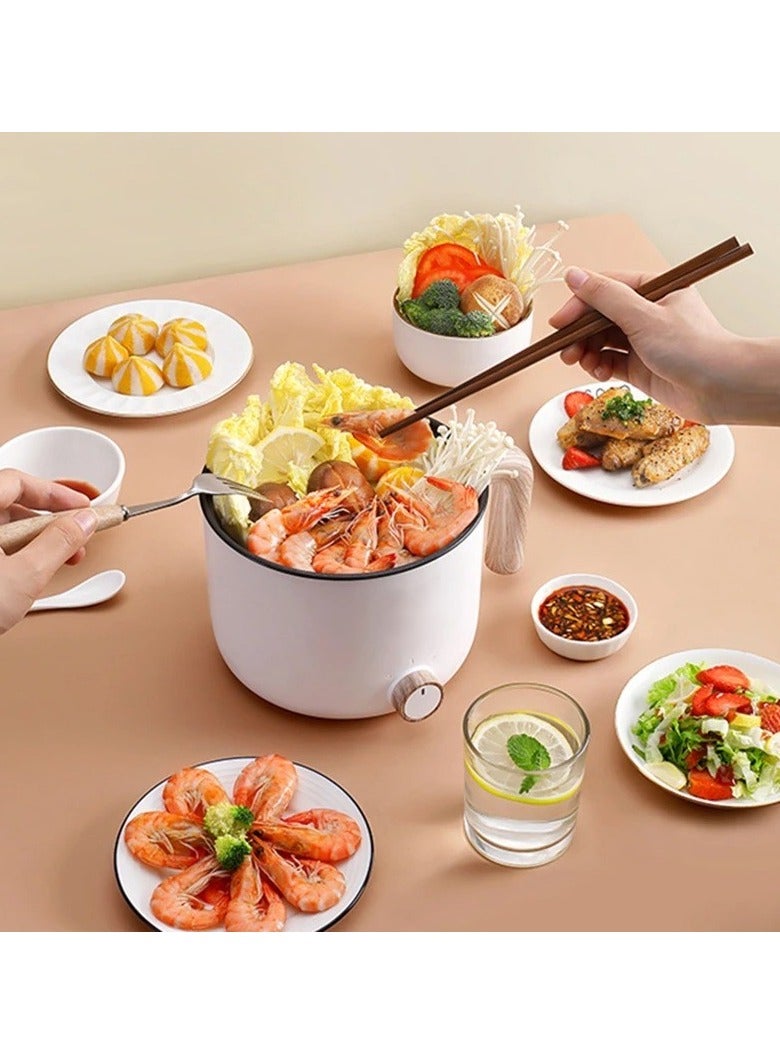 1.5L Portable Multicooker Electric Cooking Pots Non Stick Rice Cooker Hotpot Noodles Soup Pot Eggs Food Steamer Heating Pan 220V