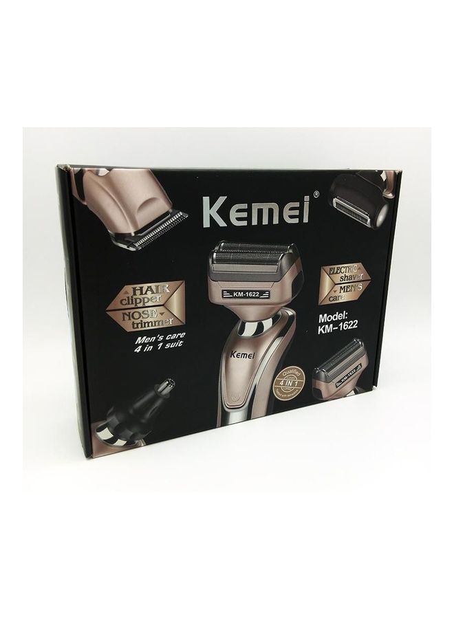 KM-1622 4x1 Rechargeable Multi Function Shaver Gold/Grey