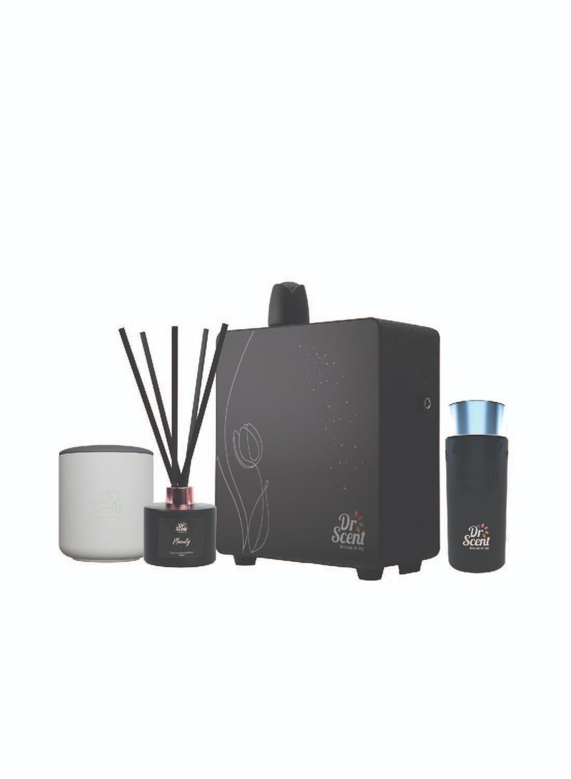 Festive Fragrance Gift Set: Eco Diffuser, Scented Candle, Reed Diffuser, Aroma Oil (170 ml) - Unwrap the Scents of Holiday Harmony | Special Gift set for Christmas