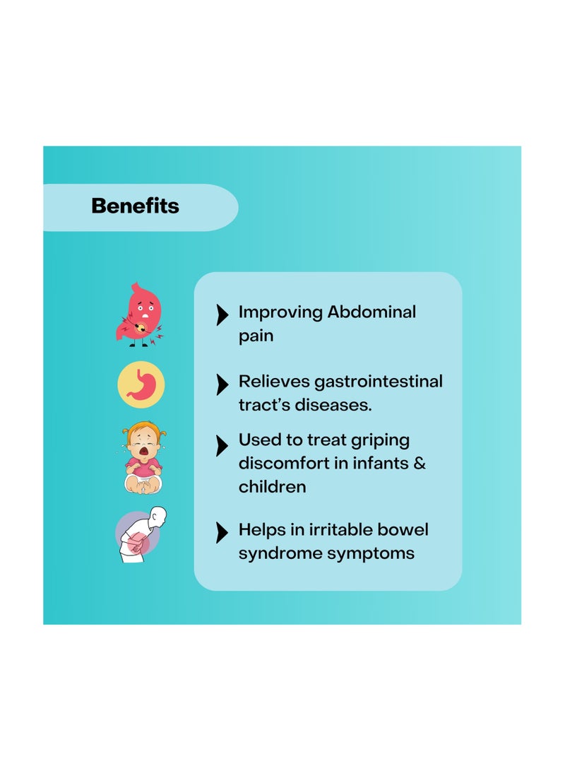 Comil Oral Drops Strawberry Flavor 20ml - Relief from Gastrointestinal Gas and Related Symptoms in Infants, Children, and Adults