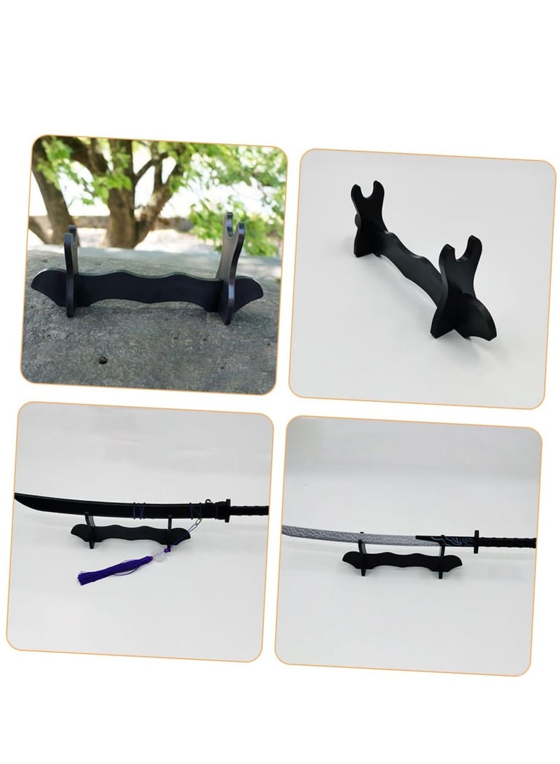 4pcs Figure Display Stand Swords Bracket Lightsaber Holder Samurai Stand Medieval Swords Stand Holder Swords Display Rack Wood Swords Stand Katana Stand Picture Gift Box Plastic