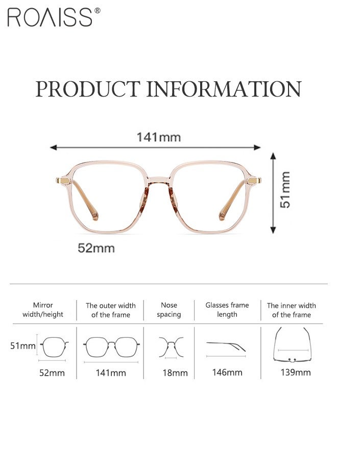 Blue Light Blocking Glasses Blue Light Filter Computer Reading Gaming TV Phones Square Eyeglasses Fashion Anti Eyestrain Headache Eyewear for Women Men