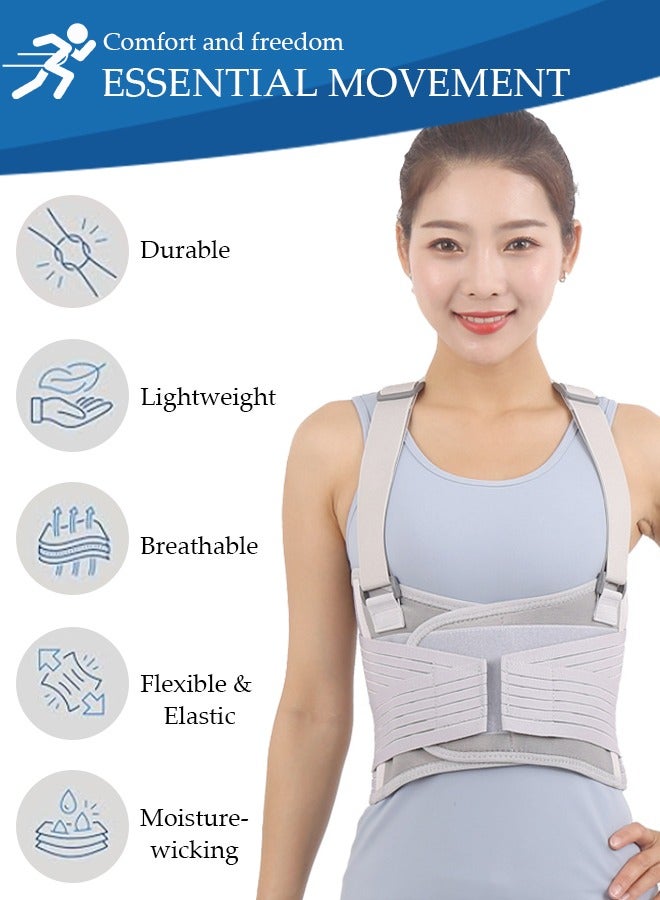 Back Brace Posture Corrector, Adjustable Back Corrector and Lightweight, Back Posture Brace Lumbar Support Shoulder, Lower Upper Back, Full Back Supporter